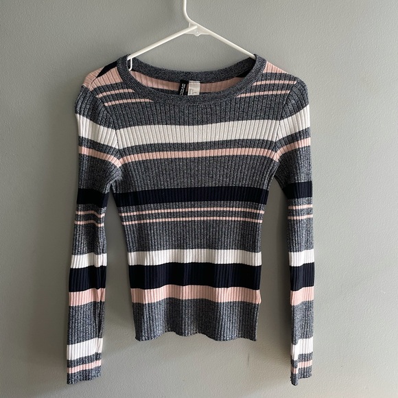 H&M Ribbed Striped Sweater - Picture 1 of 3